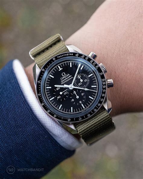 omega speedmaster on nato|omega speedmaster nato strap size.